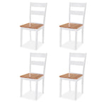 Eetkamerset Mdf En Rubberwood Wit 5 - Delig | Nordexahome - Nordexa Home