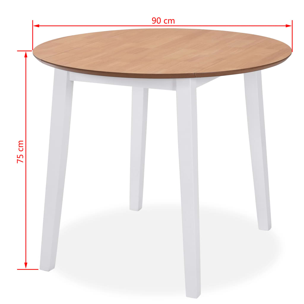 Eetkamerset Mdf En Rubberwood Wit 5 - Delig | Nordexahome - Nordexa Home