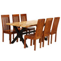 Eettafelset Massief Acacia - En Mangohout 7 - Delig | Nordexahome - Nordexa Home