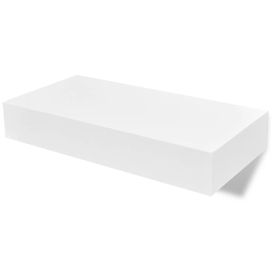 Wandplanken Zwevend Met Lade – Wit | Nordexahome - Nordexa Home