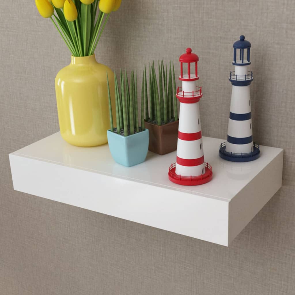 Wandplanken Zwevend Met Lade – Wit | Nordexahome - Nordexa Home