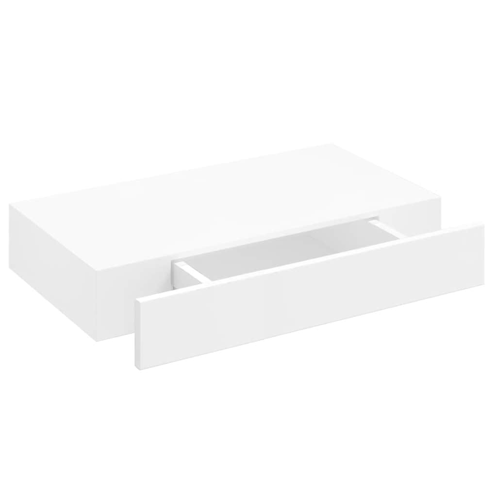 Wandplanken Zwevend Met Lade – Wit | Nordexahome - Nordexa Home