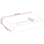Wandplanken Zwevend Met Lade – Wit | Nordexahome - Nordexa Home