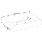 Wandplanken Zwevend Met Lade – Wit | Nordexahome - Nordexa Home