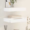 Wandplanken Zwevend Met Lade – Wit | Nordexahome - Nordexa Home