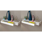 Wandplanken Zwevend Met Lade – Wit | Nordexahome - Nordexa Home