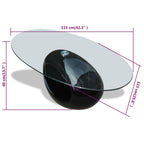 Salontafel Met Rond Glazen Tafelblad Hoogglans | Nordexahome - Nordexa Home