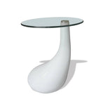 Salontafel Met Rond Glazen Tafelblad Hoogglans | Nordexahome - Nordexa Home