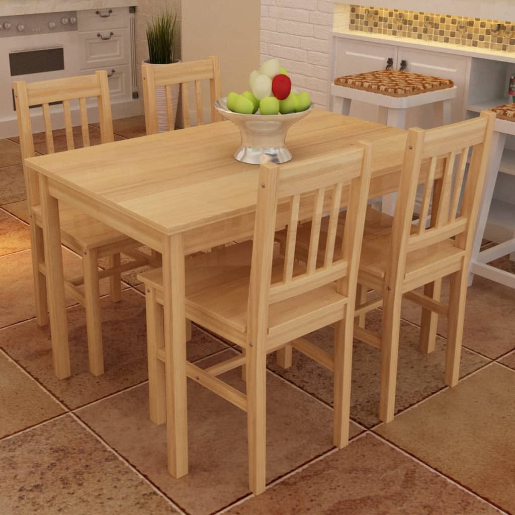 Eettafel Met 4 Stoelen Hout Bruin | Nordexahome - Nordexa Home