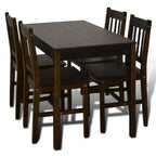 Eettafel Met 4 Stoelen Hout Bruin | Nordexahome - Nordexa Home