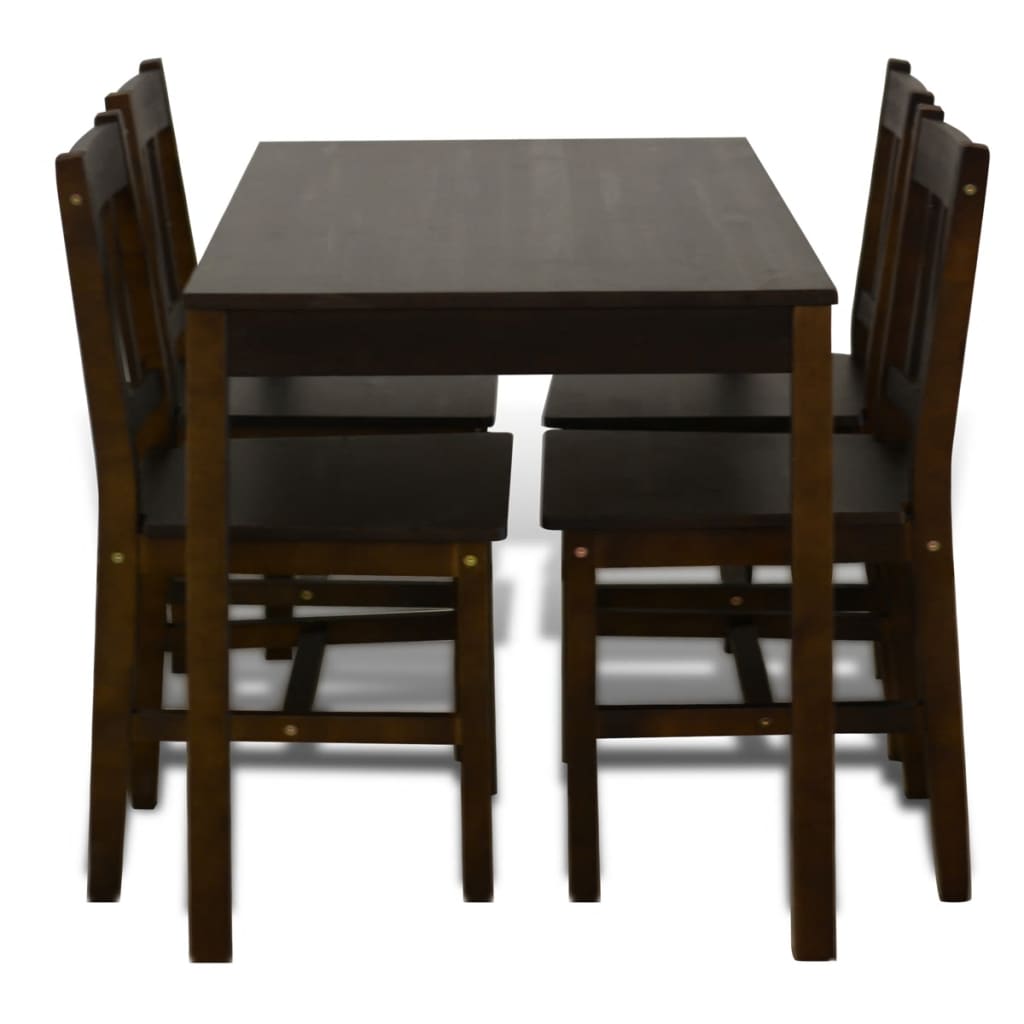 Eettafel Met 4 Stoelen Hout Bruin | Nordexahome - Nordexa Home