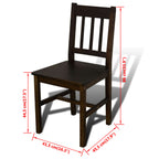 Eettafel Met 4 Stoelen Hout Bruin | Nordexahome - Nordexa Home