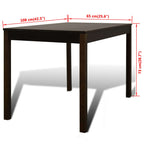 Eettafel Met 4 Stoelen Hout Bruin | Nordexahome - Nordexa Home