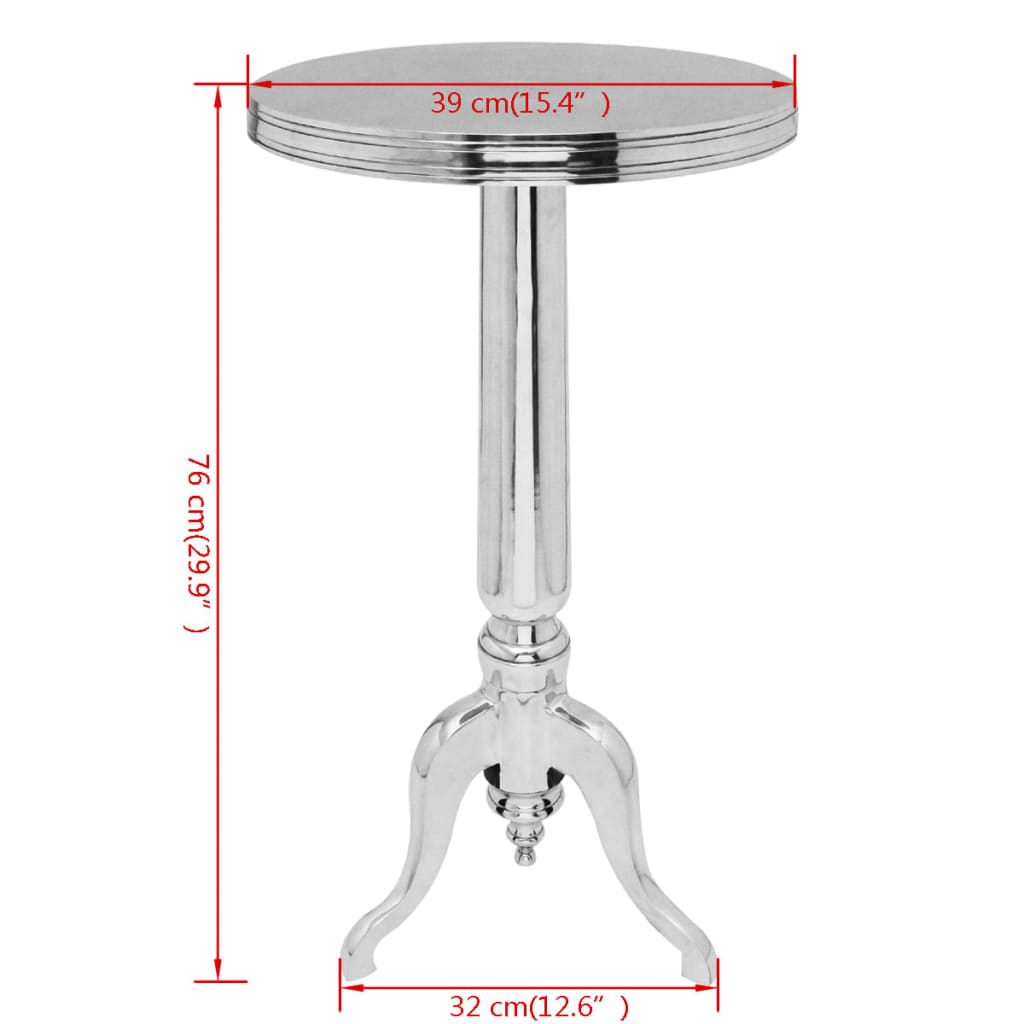 Bijzettafel Rond Aluminium Zilver | Nordexahome - Nordexa Home