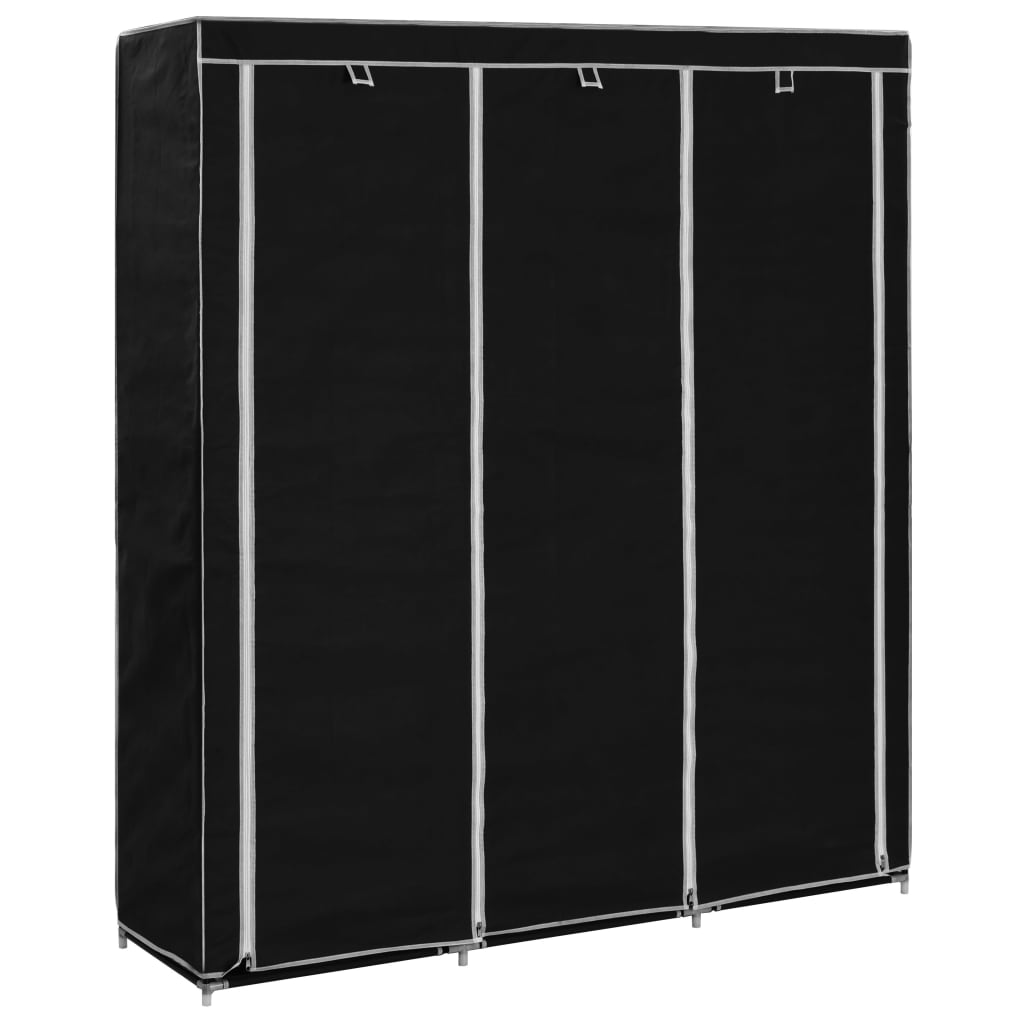 Kledingkast Met Vakken En Stangen 150X45X175 Cm Stof - Nordexa Home