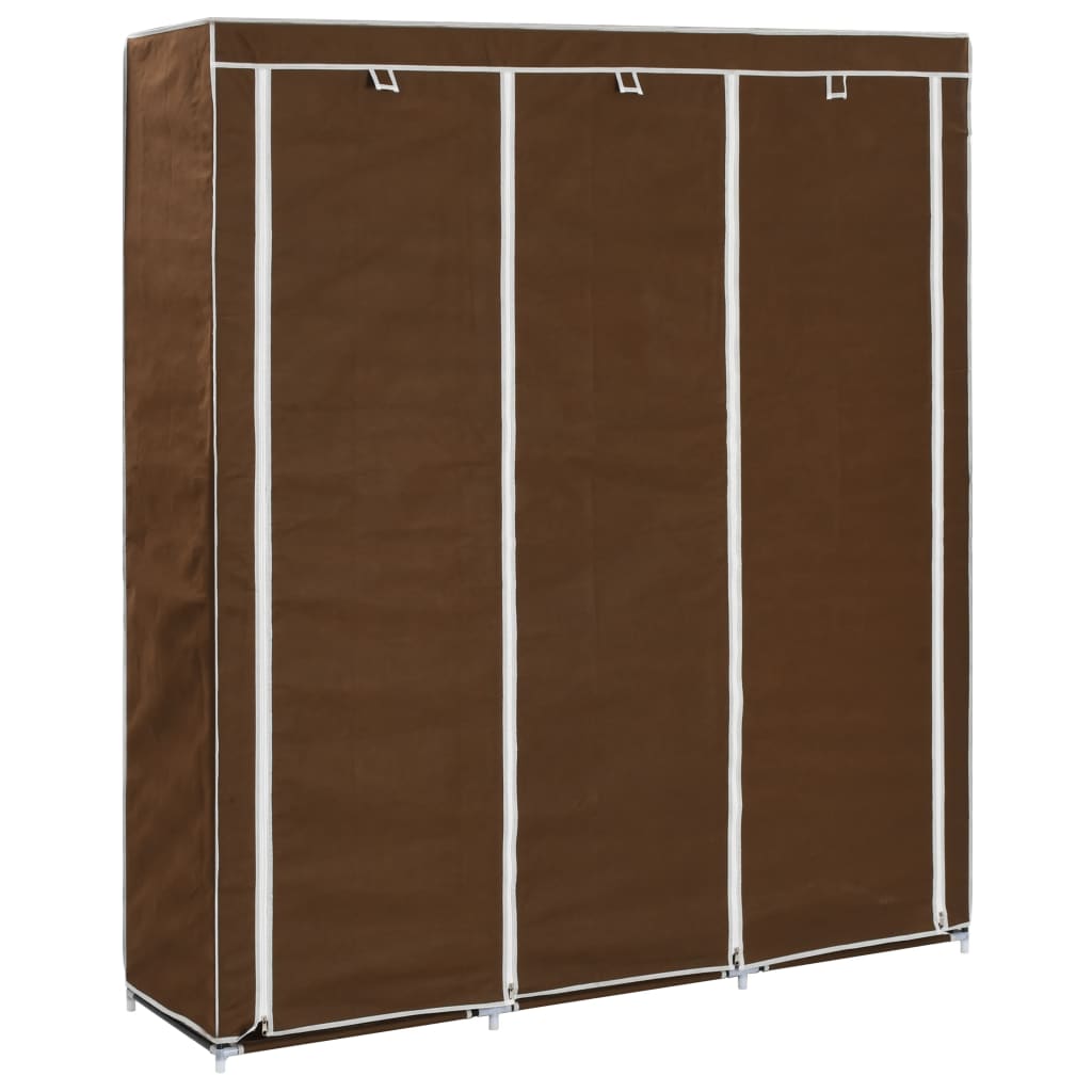 Kledingkast Met Vakken En Stangen 150X45X175 Cm Stof - Nordexa Home