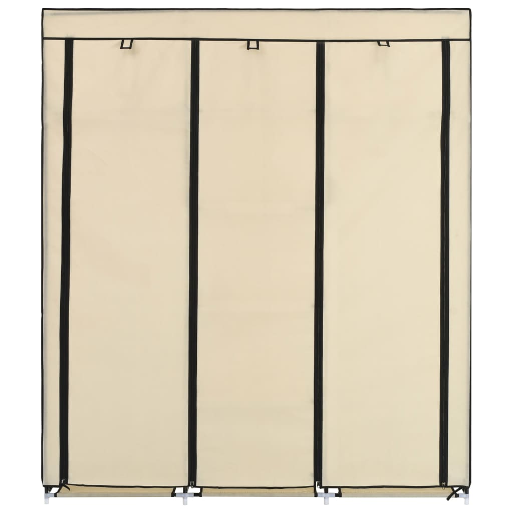 Kledingkast Met Vakken En Stangen 150X45X175 Cm Stof - Nordexa Home