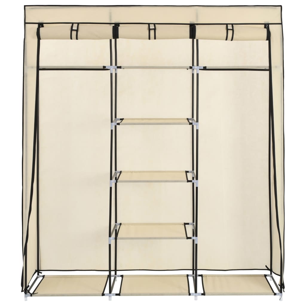 Kledingkast Met Vakken En Stangen 150X45X175 Cm Stof - Nordexa Home