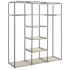Kledingkast Met Vakken En Stangen 150X45X175 Cm Stof - Nordexa Home
