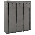 Kledingkast Met Vakken En Stangen 150X45X175 Cm Stof - Nordexa Home
