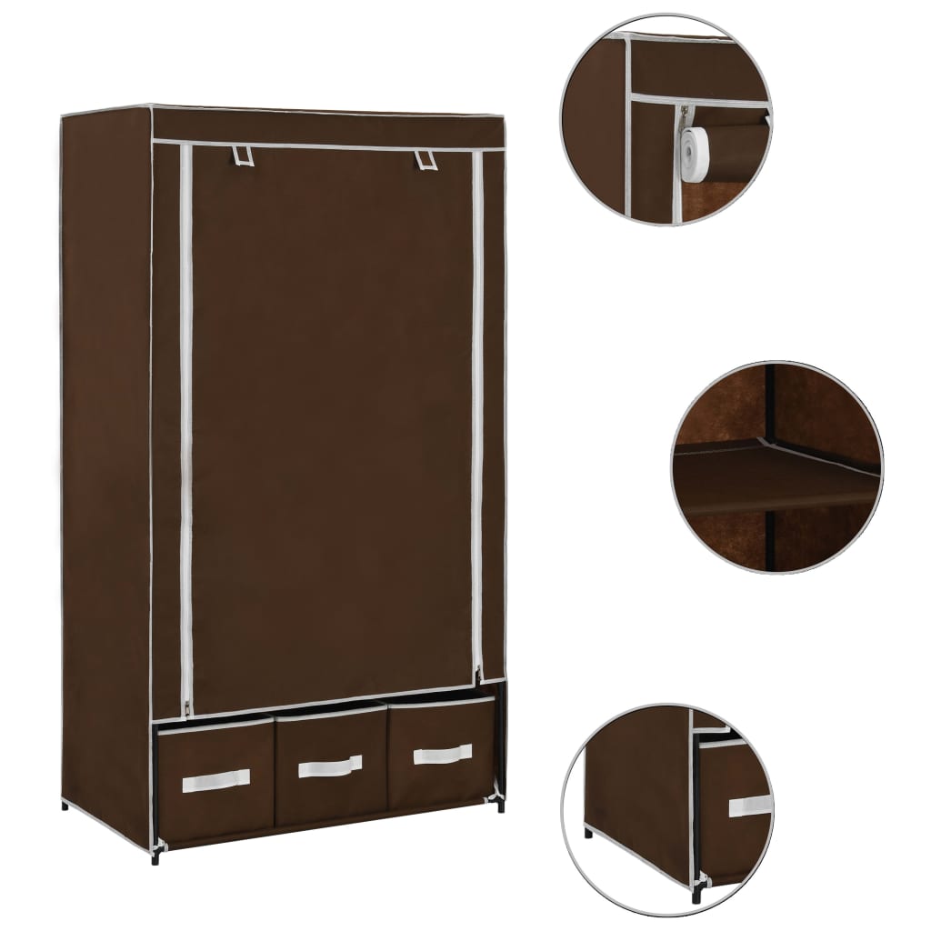 Kledingkast 87X49X159 Cm Stof - Nordexa Home