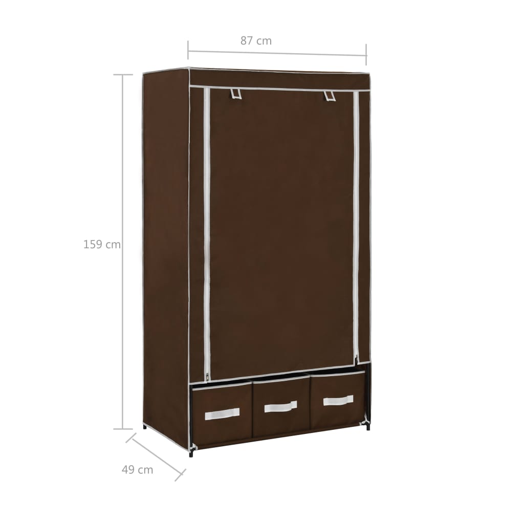 Kledingkast 87X49X159 Cm Stof - Nordexa Home