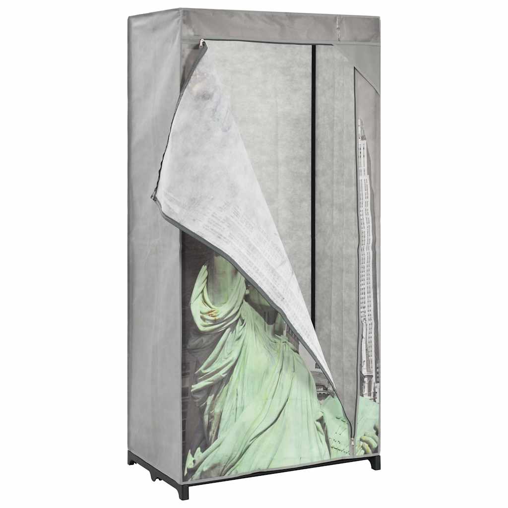 Kledingkast New York 75X45X160 Cm Stof - Nordexa Home