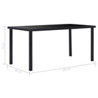 Eettafel Gehard Glas Zwart | Nordexahome - Nordexa Home