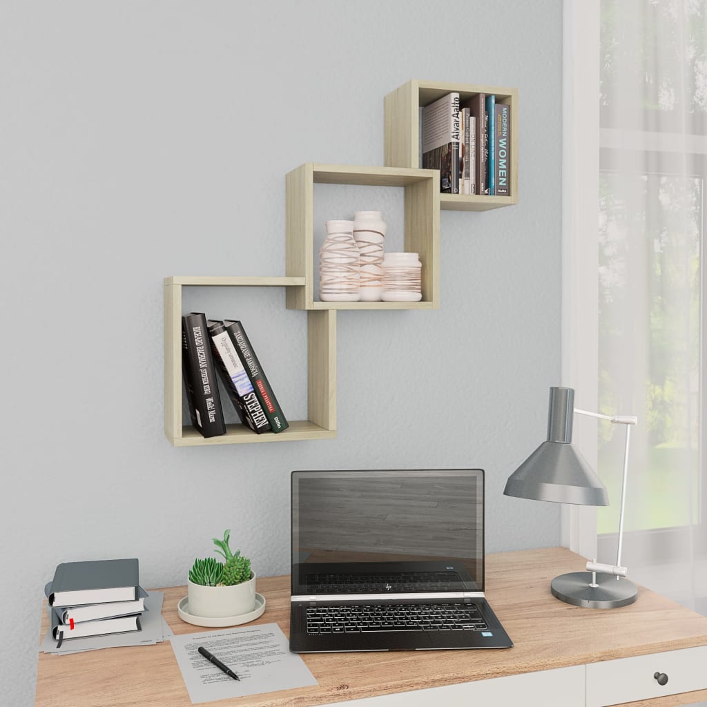 Wandplanken Kubus 68×15×68 cm – Bewerkt Hout | Nordexahome - Nordexa Home