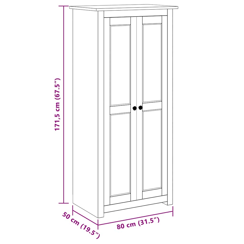 Panama Kledingkast – Bruin - Nordexa Home