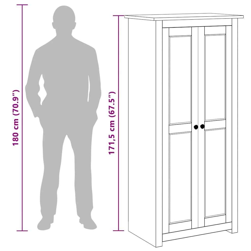 Panama Kledingkast – Bruin - Nordexa Home