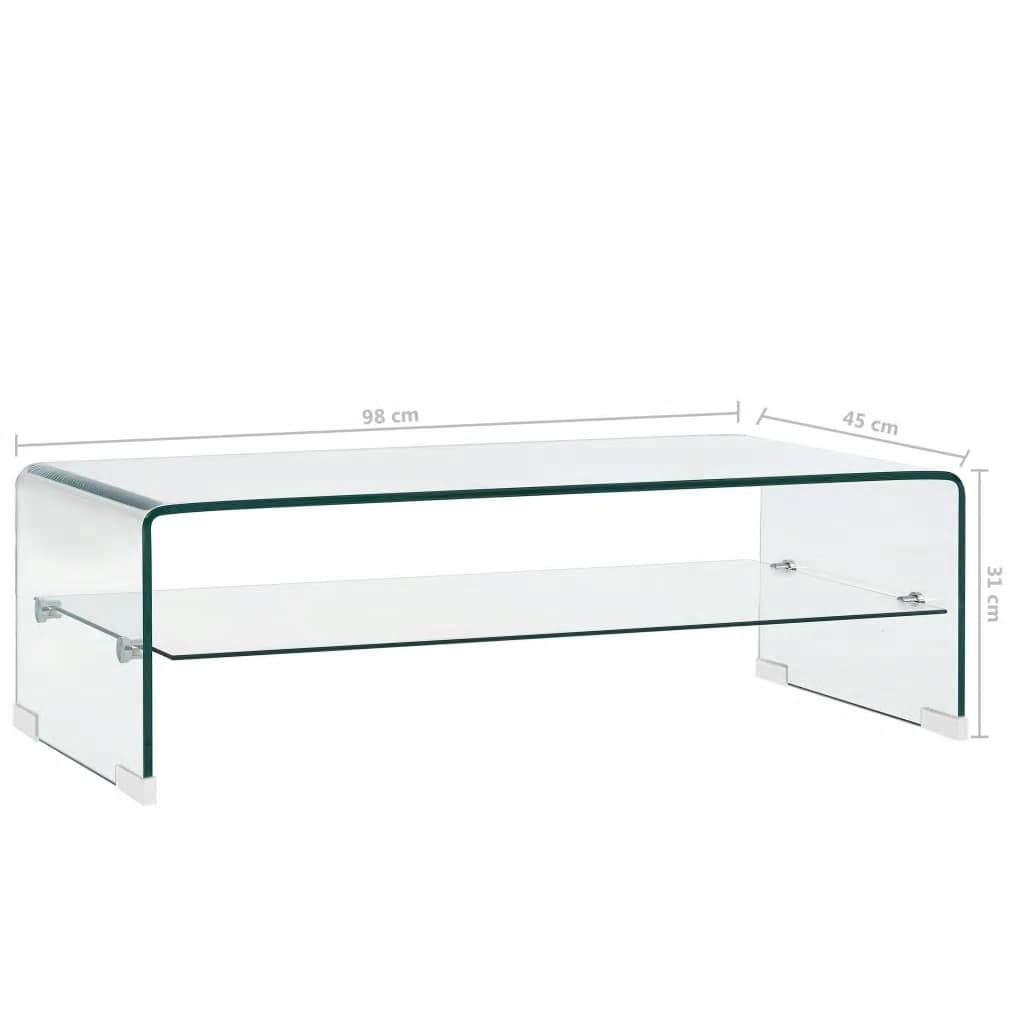Salontafel Gehard Glas Transparant | Nordexahome - Nordexa Home