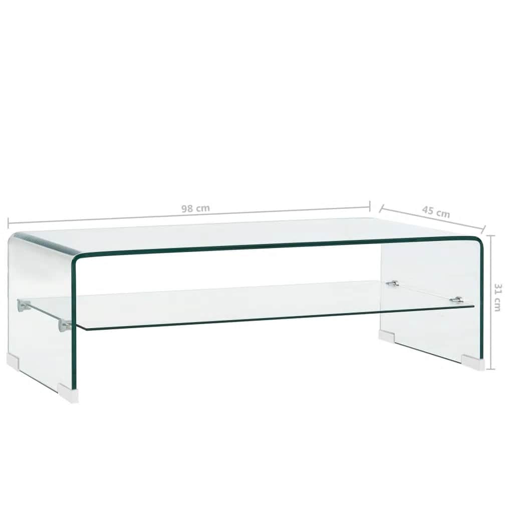 Salontafel Gehard Glas Transparant | Nordexahome - Nordexa Home