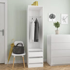 Kledingkast Bewerkt Hout Wit - Nordexa Home
