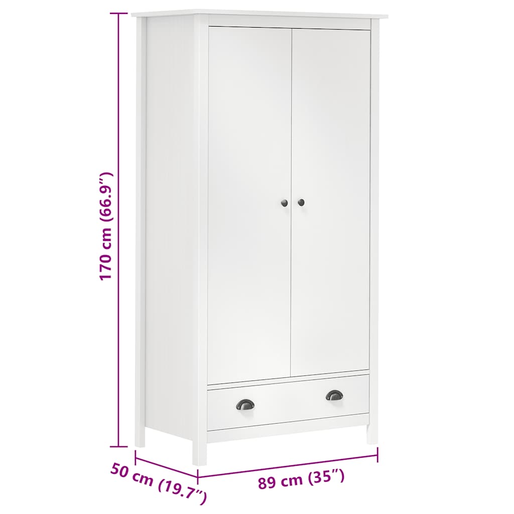 Hill Kledingkast – Massief Grenenhout - Nordexa Home
