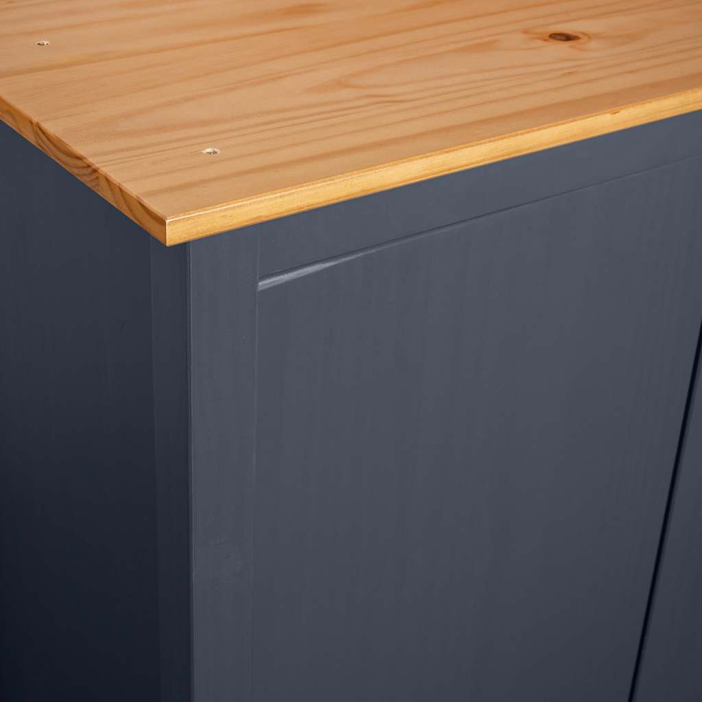 Kledingkast Hill 3 Deuren 127X50X170 Cm Grenenhout - Nordexa Home