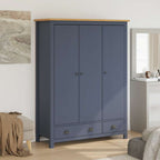 Kledingkast Hill 3 Deuren 127X50X170 Cm Grenenhout - Nordexa Home