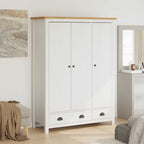Kledingkast Hill 3 Deuren 127X50X170 Cm Grenenhout - Nordexa Home