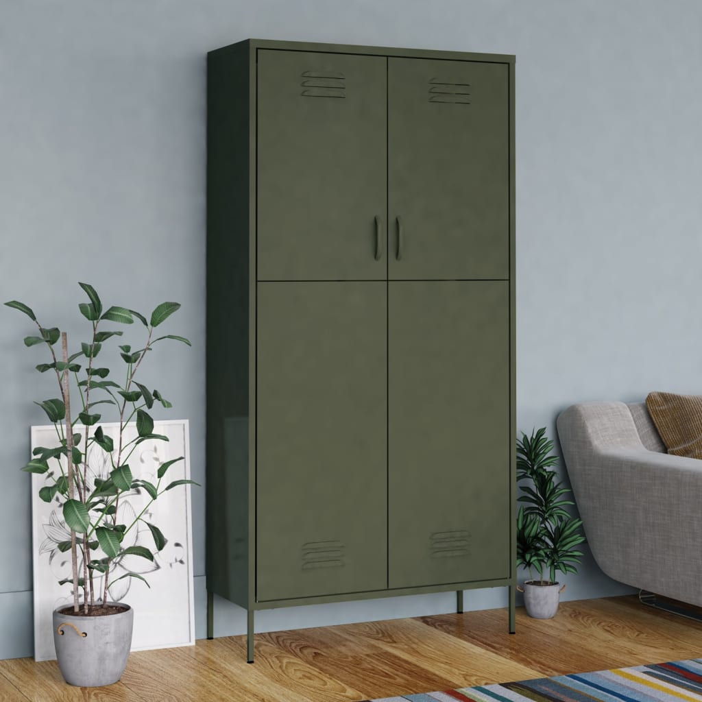 Kledingkast 90X50X180 Cm Staal - Nordexa Home