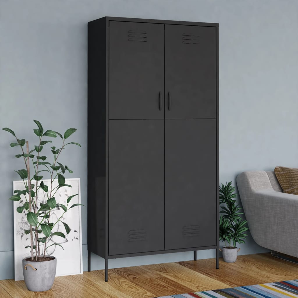 Kledingkast 90X50X180 Cm Staal - Nordexa Home