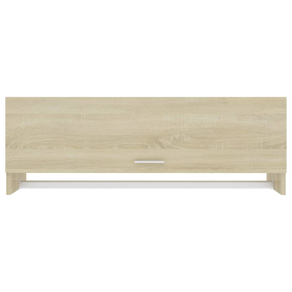 Kledingkast 100X32,5X35 Cm Bewerkt Hout Kleurig Sonoma Eiken - Nordexa Home