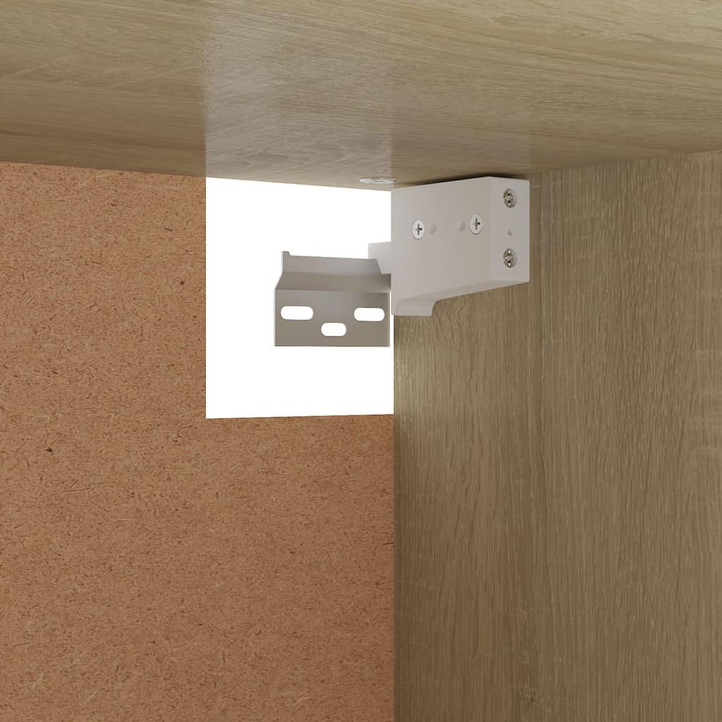 Kledingkast 100X32,5X35 Cm Bewerkt Hout Kleurig Sonoma Eiken - Nordexa Home