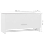 Kledingkast 70X32,5X35 Cm Bewerkt Hout Wit - Nordexa Home