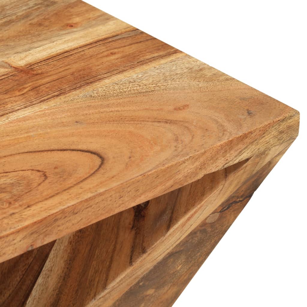 Bijzettafel 35×35×55 cm – Massief Mangohout | Nordexahome - Nordexa Home