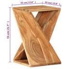 Bijzettafel 35×35×55 cm – Massief Mangohout | Nordexahome - Nordexa Home