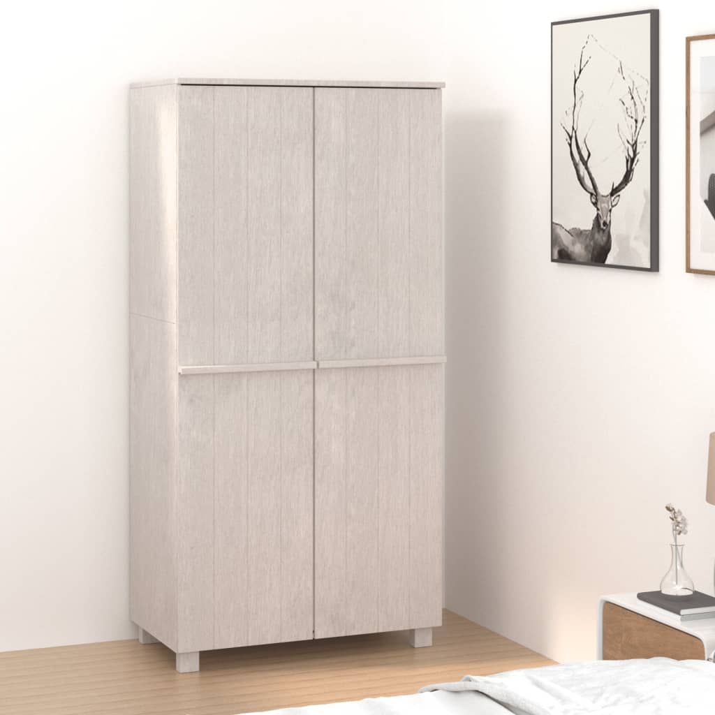 Kledingkast Hamar 89X50X180 Cm Massief Grenenhout - Nordexa Home