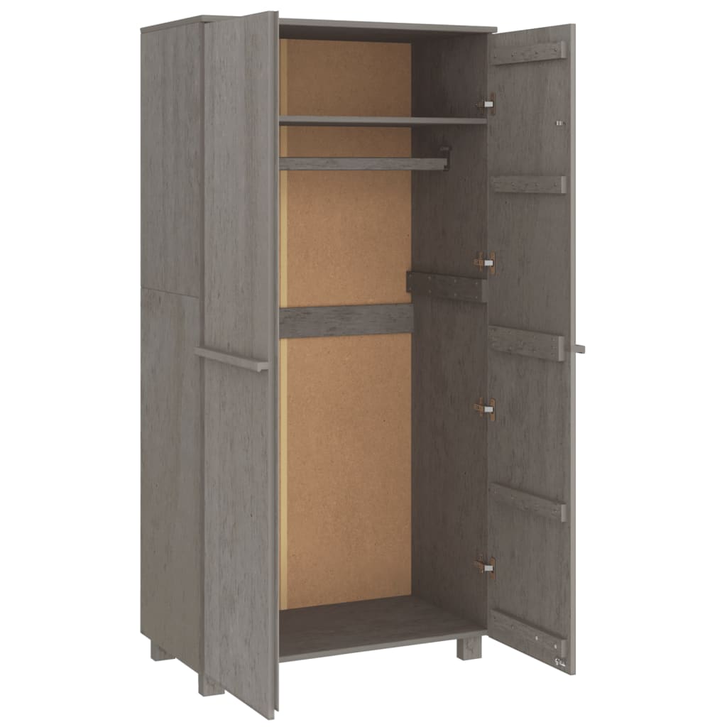 Kledingkast Hamar 89X50X180 Cm Massief Grenenhout - Nordexa Home
