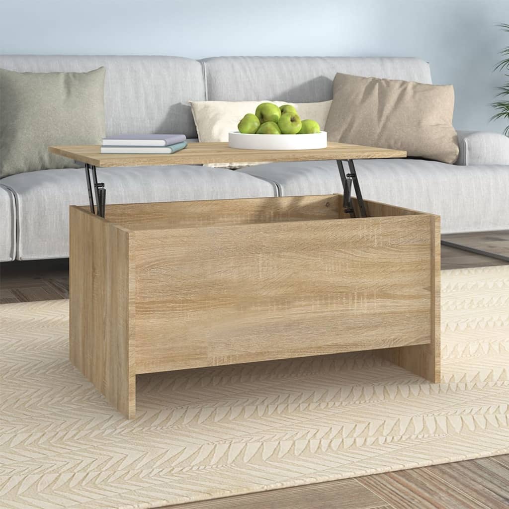 Salontafel 80X55,5X41,5 Cm Bewerkt Hout - Nordexa Home