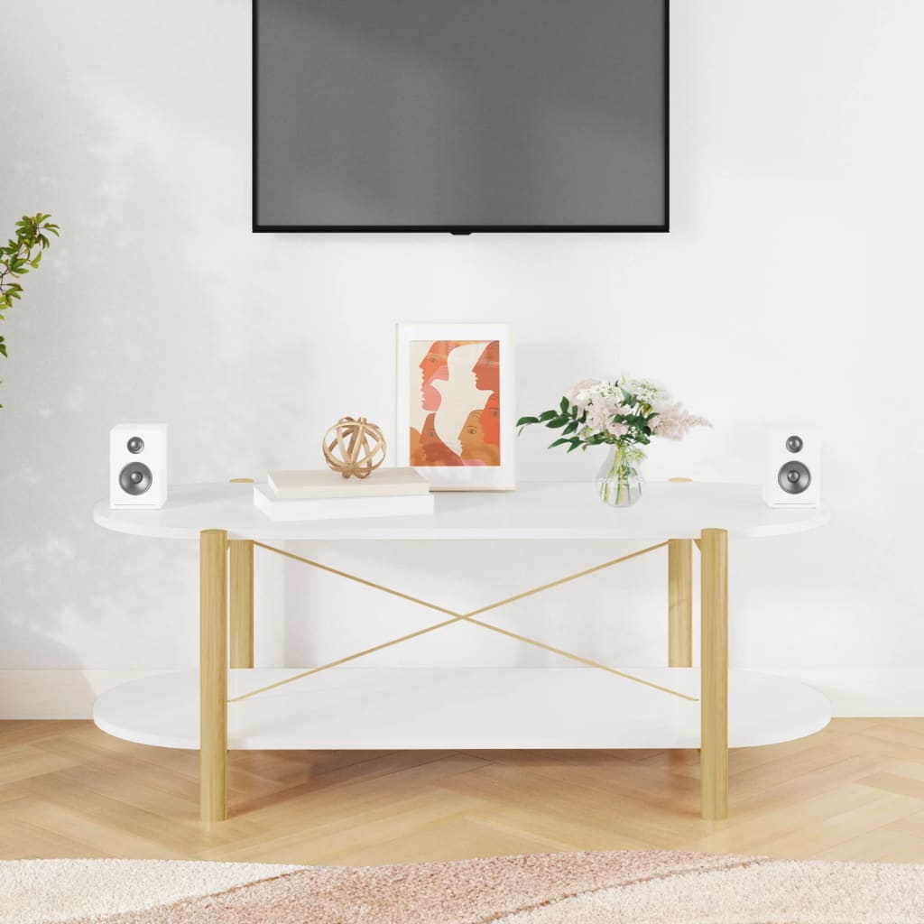Salontafel 110X48X40 Cm Bewerkt Hout - Nordexa Home