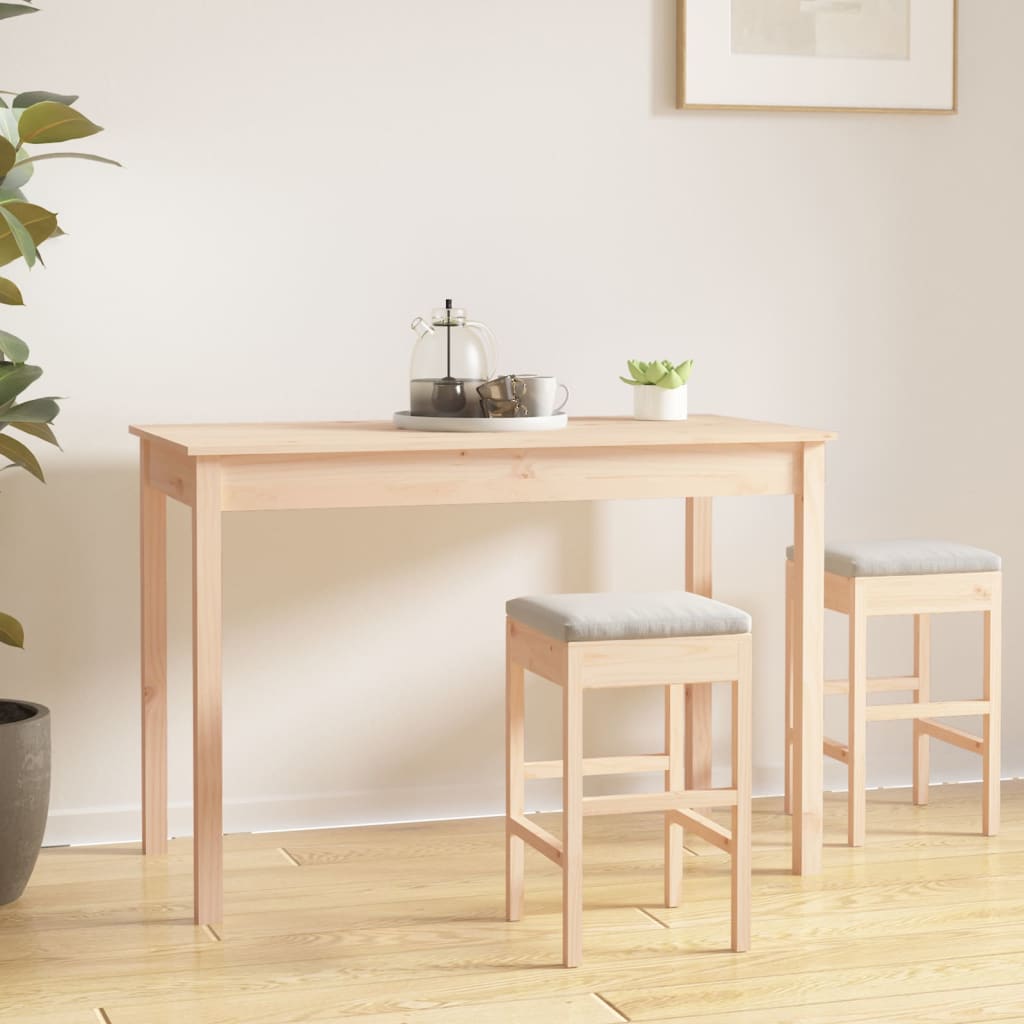Eettafel 110X55X75 Cm Massief Grenenhout - Nordexa Home